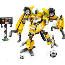 Enlighten Building Block Super Soccer Sliding Trackle 3 Figures 357pcs Educational Technic Bricks Toy For Boy Gift 2024 - buy cheap