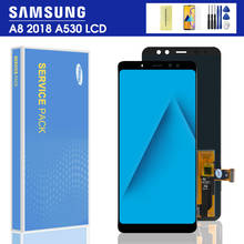 100% Super Amoled For SAMSUNG GALAXY A8 2018 A530 A530F LCD Display Touch Screen Digitizer Assembly A8 2018 Duos LCD A530F/DS 2024 - buy cheap