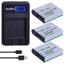 Bateria recarregável para câmera 3 peças-carregador usb para casio drive/z40/z50/z55/z57/z750 NP-40/p600/p700 pm200 2024 - compre barato