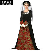 Halloween Purim Queen European Retro Court Suit Medieval British Queen Costume Adult Luxury Cosplay Costume 2024 - buy cheap