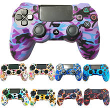 Soft Silicone Gel Rubber Camo Protective Cover Skin Case for Sony PlayStation Dualshock 4 PS4 DS4 Pro Slim Controller Accessory 2024 - buy cheap