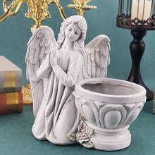 Classic American Style Praying Angel Flower Pot Decoration Planter Garden Angel Succulent Pot Plant Holder 2024 - buy cheap