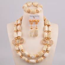 Latest White Coral Necklace African Wedding Beads Nigeria Coral Beads Jewelry Sets for Women 21D-1 2024 - buy cheap