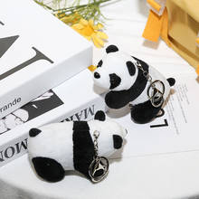 LLavero de Panda de peluche de dibujos animados para hombre y mujer, llavero de coche, llavero de recuerdo de Turismo, regalo de cumpleaños 2024 - compra barato