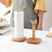 Wooden Kitchen Paper Towel Holder Rack Napkin Stand Shelf Punch Free Roll Paper Holder Storage Rack Kitchen Accessories 2024 - buy cheap