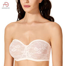 Women's Convertible Basic Sheer Underwire Non-padded Multiway Strapless Lace Bra 2024 - buy cheap