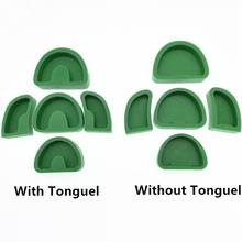 Dental Lab Silicone Rubber Plaster Model Base Molds With Tonguel/Without Tonguel 5pcs 2024 - buy cheap