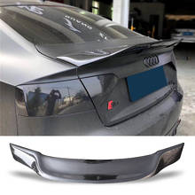 Spoiler de fibra de carbono para porta-malas de carro, acessórios para carro, estilo r, 4 portas, para audi a5 s5 2012-2015 2024 - compre barato