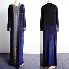 Velvet African Dresses For Women 2020 Autumn Africa Clothing Muslim Long Maxi Dress High Quality African Dress BC380 2024 - buy cheap