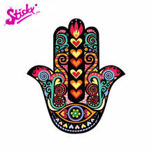 Pegatina de Anime de mano Hamsa para coche, calcomanía decorativa para motocicleta, ordenador portátil, maletero, guitarra, pegatinas de vinilo de PVC 2024 - compra barato