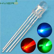 500pcs 5mm Round 4pin F5 RGB Emitting Diode Led Common Cathode Tri-Color water clear bright Ultra-Bright LED Red Green Blue Lamp 2024 - buy cheap