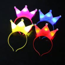 Fashion  New Led Light Headband Crown Hair Band Toys Party Decoration Flashing Headwear For Adults And Children Party Decoration 2023 - buy cheap