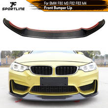 Carbon Fiber / FRP Front Bumper Lip Spoiler Splitters For BMW F80 M3 F82 F83 M4 2014 - 2018 Carbon Fiber Front Lip Spoiler 2024 - buy cheap