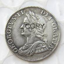 Moneda chapada en plata de ley 1735/1740, 4 centavos, George II 2024 - compra barato
