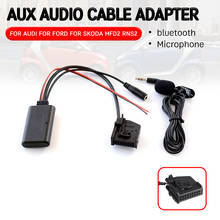 bluetooth Aux Receiver Cable Adapter with Microphone for Volkswagen for 18 Pin Wireless Head Unit for Audi RNS2 MFD2 CD Host 2024 - buy cheap