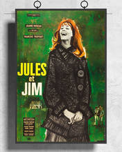 L376 Jules and Jim 1962 Drama (French)  Movie Silk Fabric Poster Art Decor Indoor Painting Gift 2024 - buy cheap