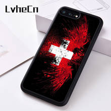 LvheCn силиконовый чехол для телефона iPhone 6 6S 7 8 Plus 5 5S SE X XS XR 11 PRO MAX Швейцария Швейцарский флаг 2024 - купить недорого