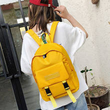 Mochila de viaje para mujer, bolso de Nylon para estudiantes, Color amarillo y rosa, escolar, MW062 2024 - compra barato