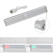 Rechargeable LED Cabinet Light PIR Motion Sensor Lamp 10 LEDs  Closet Lights For Kitchen Bedroom Wardrobe Lighting Night Lamps 2024 - buy cheap