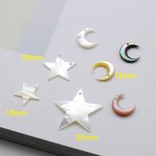 5pcs / Bag Natural White Butterfly Shell Pendant Pentagram Star Moon Shape Jewelry Making DIY Necklace Earrings Accessories 2024 - buy cheap