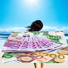Beach Towel Dollar Money 3D Printed Bath Towel Personalized Kid Teen USA Bill Shower Towels Summer Travel Blanket Toalla Mats 2024 - buy cheap