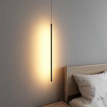 Nordic Art Cylindrical Line LED Aluminum Pendant Lights Lighting Modern Living Room Bedroom Bedside Indoor Decor Pendant Lamps 2024 - buy cheap