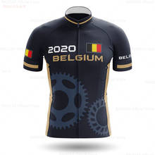 Camisa masculina de manga curta, nova bélgica, 2020, roupas de ciclismo, equipe, verão, mtb, ciclismo, camisa, homens 2024 - compre barato