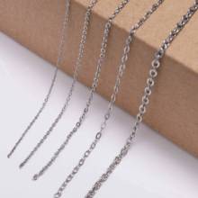 5 m/lote de cadenas de acero inoxidable para fabricación de joyas, 1,2, 1,5, 2,0, 2,4, 3,0mm, venta al por mayor 2024 - compra barato