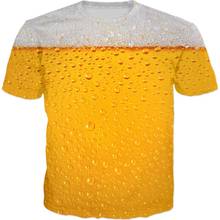 PLstar Cosmos-Camiseta con estampado 3D de cerveza para hombre y mujer, camiseta informal a la moda, novedad de verano, 2020 2024 - compra barato