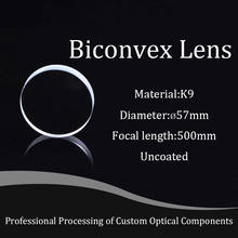 K9 Optical glued Lens Cemented lenes Focal Length 500mm Diameter 57mm, Achromatic lens High Quality 2024 - buy cheap