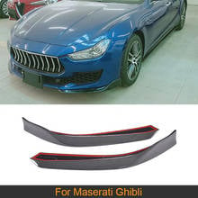 Carbon Fiber Front Bumper Lip Splitters for Maserati Ghibli Base Sedan 2018 2019 Front Bumper Splitters Lip Spoileri 2024 - buy cheap