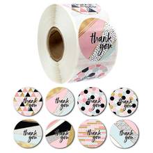500pcs/roll 8 Designs Thank You Stickers Handmade Scrapbooking Gift Packaging Stationery Decor 2024 - buy cheap
