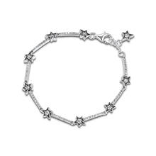 QANDOCCI-pulsera de plata esterlina 925 auténtica para mujer, brazalete de estrellas celestales, pulseras de plata 925 para mujer, fabricación de joyas DIY, venta al por mayor 2024 - compra barato