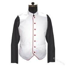 MenRenaissance Steampunk Vest Slim Fit Waistcoat Vintage Gothic Medieval Costume Sleeveless Double Breasted Vest 2024 - buy cheap