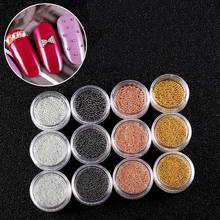 Alloy 3D Nail Art Micro Beads Studs for UV Gel Acrylic False Tips Manicure for 3D Nail Art Decorations 2024 - buy cheap
