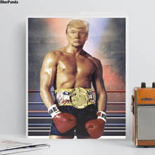 Donald Trump Rocky Boxing Paintings On Canvas Poster Modern Art Decorative Wall Pictures Home Decoration 2024 - buy cheap