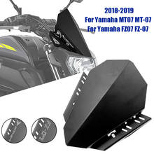 CNC Aluminum Windshield Windscreen Wind Deflector Kit Fits For YAMAHA MT-07 MT 07 MT07 FZ07 FZ-07 FZ 07 2018 2019 2020 NEW 2024 - buy cheap