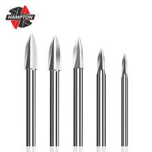 3mm Shank Milling Cutter 3 Flute White Steel V Engraving Tools For Woodworking Tools Wood Carving Knives 2024 - buy cheap