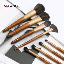 MAANGE 7 Pcs Makeup Brushes Set Professional Foundation Powder Eyeshadow Blush Blending Brush Wood Handle Cute Make Up Tools New 2024 - buy cheap