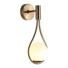 2020 new Nordic personality designer living room metal drip wall lamp modern minimalist bedroom bedside glass wall lamp 2024 - buy cheap