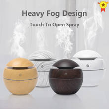 Wood Grain Electric Humidifier Essential Aroma Oil Diffuser Ultrasonic USB Mini Mist Maker With LED Light Home Appliances 2024 - buy cheap