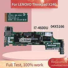 Placa base para portátil LENOVO Thinkpad X240, I7-4600U, SR1EA, NM-A091, 04X5166 2024 - compra barato