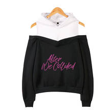 Depois que colidiu hoodies filme romântico feminino fora do ombro hoodies manga longa moletom feminino harajuku após a roupa 2024 - compre barato