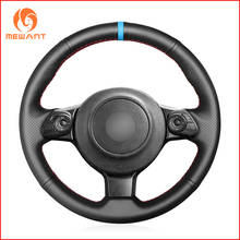 MEWANT Black Genuine  Leather Steering Wheel Cover for Toyota 86 2017 2018 2019 2020 Subaru BRZ 2017 2018 2019 2020 2024 - buy cheap
