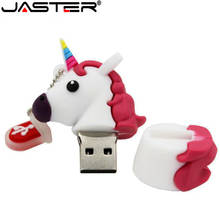 Jaster pendrive de unicórnio, novo estilo, com desenhos, usb, 64gb, 32gb, capacidade real, 4gb, 16gb 2024 - compre barato