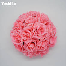10 peças decoração de casamento cor-de-rosa puro cabeça de flores artificiais 8cm para faça você mesmo caixa de presente grinalda floral design de festa flores europeias 2024 - compre barato