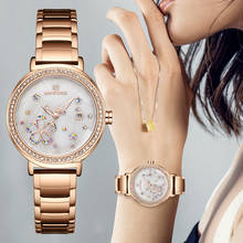 NAVIFORCE-Reloj de lujo de oro rosa para mujer, cronógrafo de pulsera de acero inoxidable, resistente al agua, creativo, femenino 2024 - compra barato