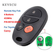 Keyecu 4 Buttons Remote Car Key Fob 433MHz for Toyota Camry ACV40 and GSV40 2006-2011 Altise Ateva Grande GLX SE P/N:89742-06030 2024 - buy cheap