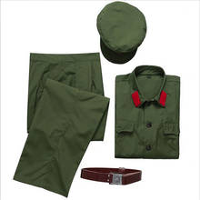 Conjunto de uniforme verde Vintage del Ejército de Liberación del Pueblo Chino, traje de Cosplay para mujeres y hombres, regalo de cumpleaños, oferta 2024 - compra barato