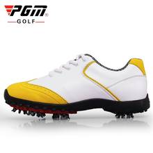 Pgm Women Removable Spikes Golf Shoes Ladies Lightweight Soft Sole Sneakers Breathable Waterproof Golf Shoes AA51023 2024 - buy cheap